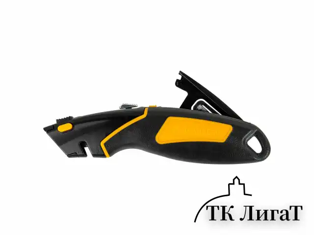 Нож универсальный мощный цинковый BRAUBERG METALLIC PRO, автофиксатор, резиновые вставки, 238738