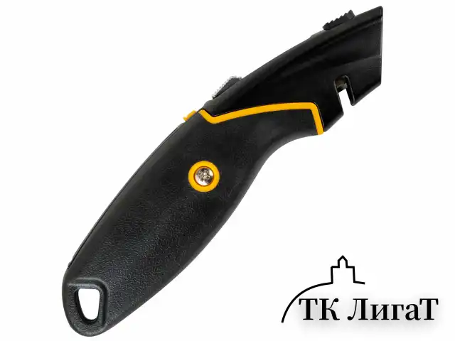 Нож универсальный мощный цинковый BRAUBERG METALLIC PRO, автофиксатор, резиновые вставки, 238738