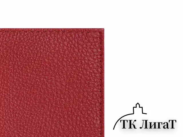 Обложка для паспорта натуральная кожа флоттер, кожаный уголок, красная, BRAUBERG, 238865