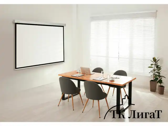 Экран Cactus Wallscreen CS-PSW-180x180, 180x180 см, 1:1, настенно-потолочный, белый