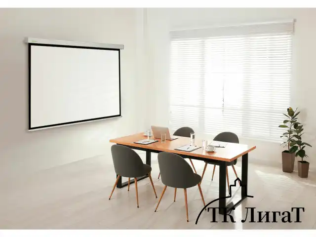 Экран Cactus Wallscreen CS-PSW-127X127, 127x127 см, 1:1, настенно-потолочный, белый, CS-PSW-127x127