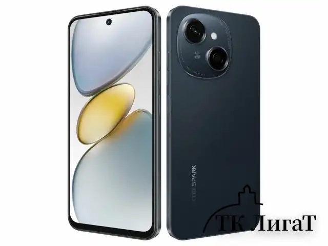 Смартфон TECNO SPARK GO1, 2 SIM, 6,67", 4.5G, 13/8 Мп, 4/64 ГБ, черный, пластик, TCN-KL4.4.64.BK