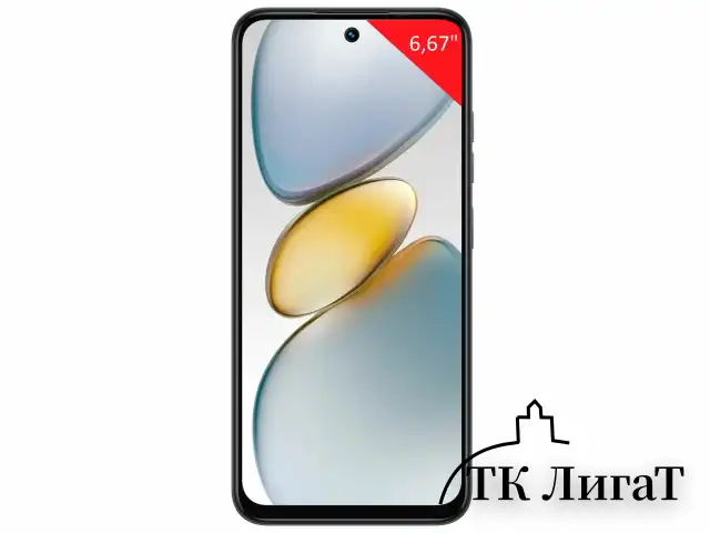 Смартфон TECNO SPARK GO1, 2 SIM, 6,67", 4.5G, 13/8 Мп, 4/128 ГБ, черный, пластик, TCN-KL4.4.128.BK