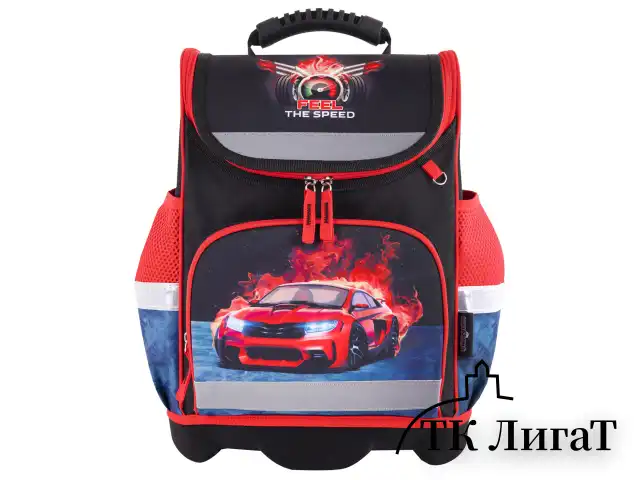 Ранец ЮНЛАНДИЯ WISE для начальной школы, "Feel the speed", 37x29х15 см, 270590