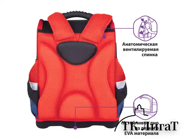 Ранец ЮНЛАНДИЯ WISE для начальной школы, "Feel the speed", 37x29х15 см, 270590