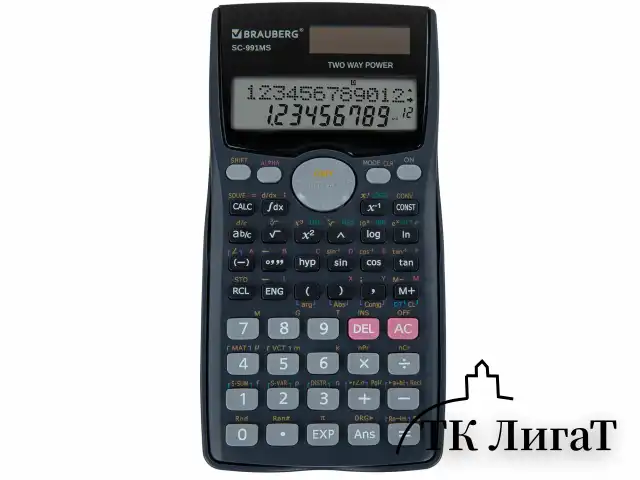 Калькулятор инженерный BRAUBERG SC-991MS (157x82 мм), 401 функция, 10+2 разрядов, двойное питание, 271724