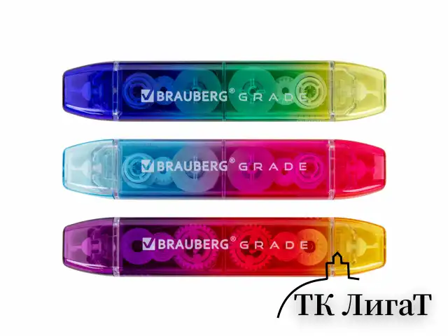 Корректирующая лента двусторонняя 5 мм x 10 м, КОМПЛЕКТ 3 штуки, BRAUBERG "Grade", блистер, 271942