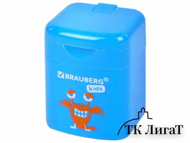 Точилка BRAUBERG KIDS "Монстрик", с контейнером, корпус ассорти, 271946