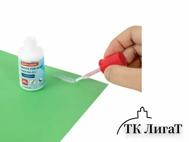 Набор клея BRAUBERG (клей-карандаш PVP 10 г, клей ПВА 45 г, клей ПВА 20 г с кисточкой), блистер, 271978