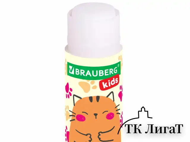Клей-карандаш "Лапки" Cat Paw, 9 г, фигурный колпачок, 3 шт. на блистере, BRAUBERG KIDS, 271982