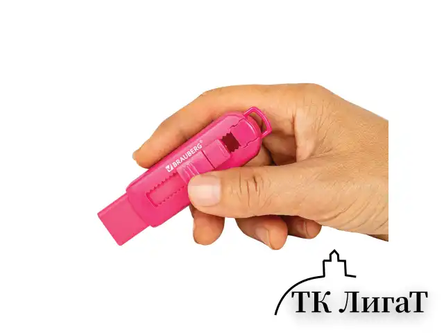 Ластик выдвижной BRAUBERG "Slider", 88х26х21 мм, яркие цвета корпуса ассорти, 271985