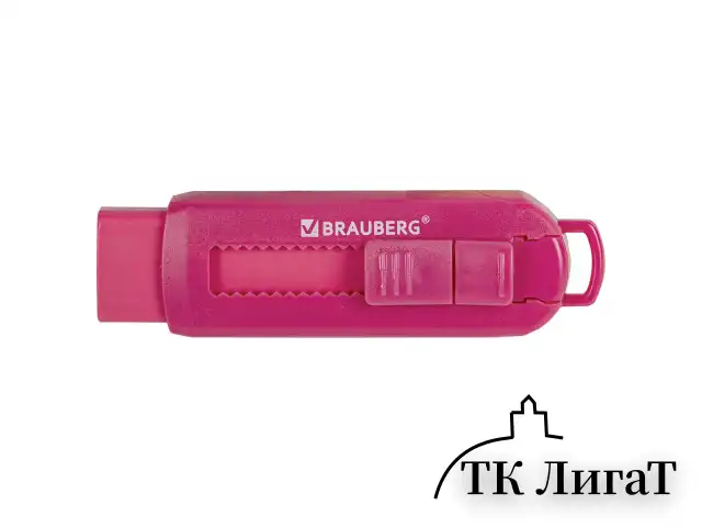 Ластик выдвижной BRAUBERG "Slider", 88х26х21 мм, яркие цвета корпуса ассорти, 271985