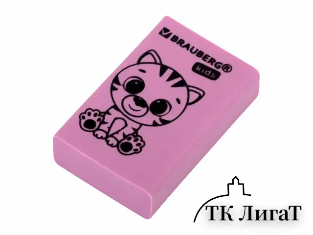 Ластик BRAUBERG KIDS "Школьный", 26х17х7 мм, прямоугольный, пастельные цвета ассорти, 271991