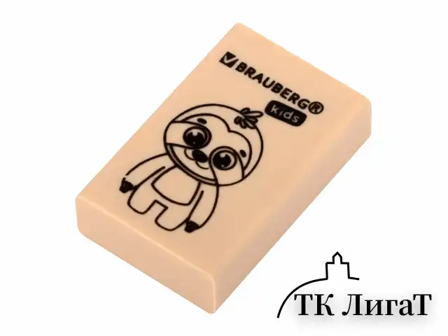 Ластик BRAUBERG KIDS "Школьный", 26х17х7 мм, прямоугольный, пастельные цвета ассорти, 271991