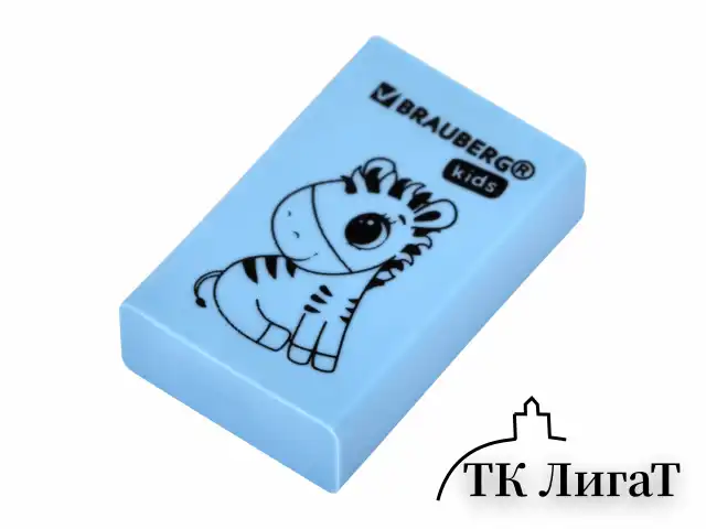 Ластик BRAUBERG KIDS "Школьный", 26х17х7 мм, прямоугольный, пастельные цвета ассорти, 271991