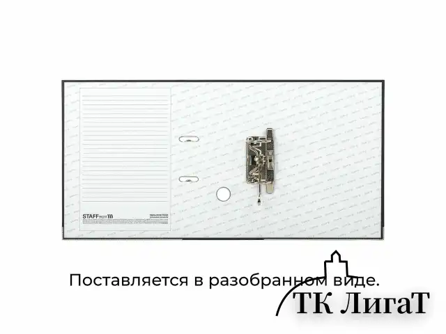 Папка-регистратор STAFF "Profit" с покрытием из ПВХ, 50 мм, с уголком, черная, СЪЕМНЫЙ МЕХАНИЗМ, 272011