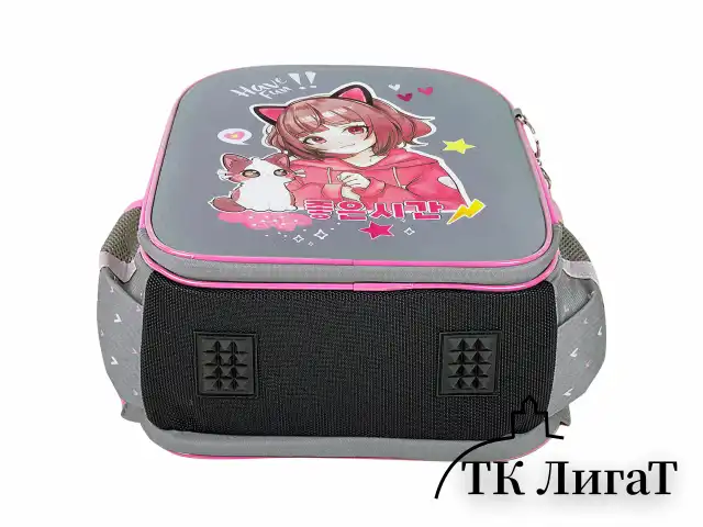 Ранец BRAUBERG QUADRO, 3 отделения, с брелком, "Anime friends", 37х28х18 см, 272022