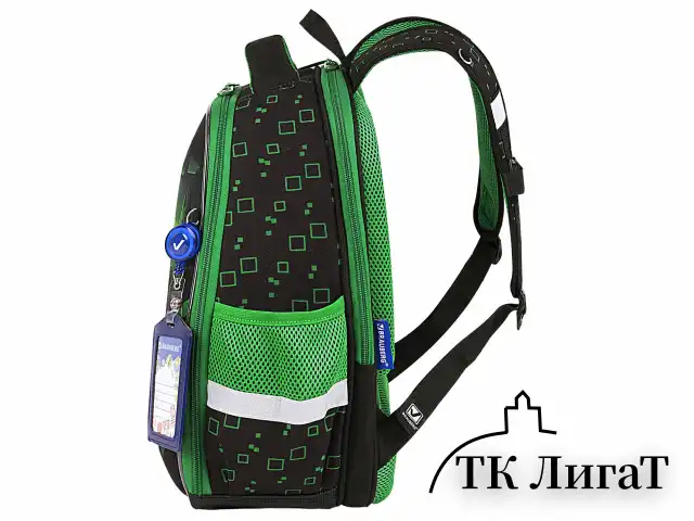 Ранец BRAUBERG FIT, 2 отделения, "Night warrior", 38х27х14 см, 272023