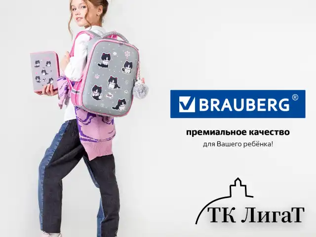 Ранец BRAUBERG LIGHT, 1 отделение, с брелоком, "Cat patches", плюшевые нашивки, 36х26х13 см, 272030