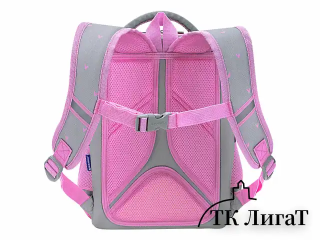 Ранец BRAUBERG LIGHT, 1 отделение, с брелоком, "Cat patches", плюшевые нашивки, 36х26х13 см, 272030