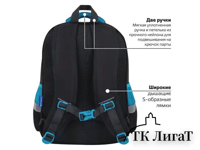 Рюкзак BRAUBERG FAVOUR, 2 отделения, 3 кармана, "Anime fight", 40х29х15 см, 272057