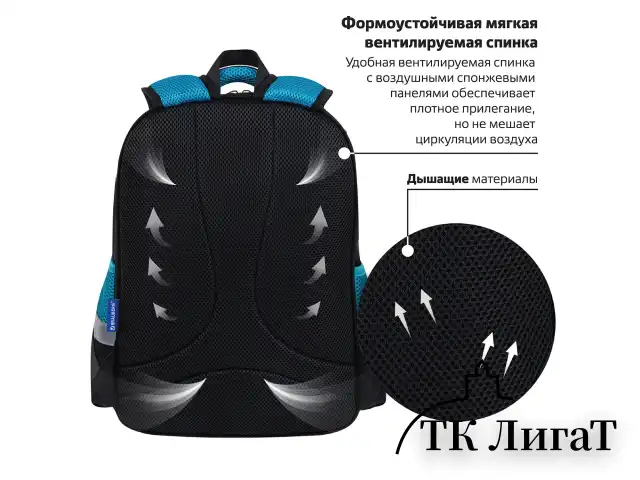 Рюкзак BRAUBERG FAVOUR, 2 отделения, 3 кармана, "Anime fight", 40х29х15 см, 272057