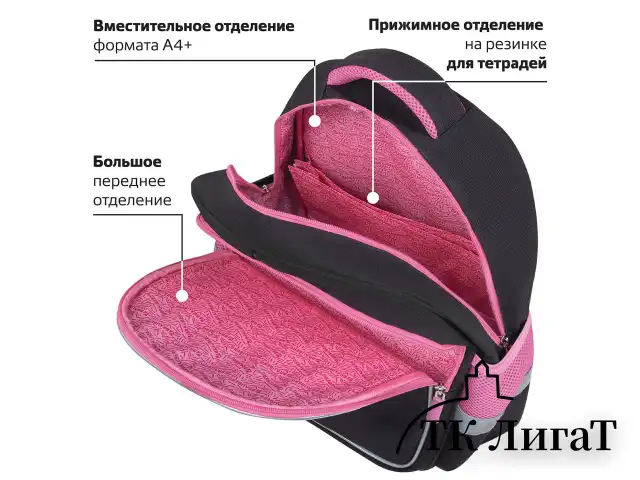 Рюкзак BRAUBERG FAVOUR, 2 отделения, 3 кармана, "Don