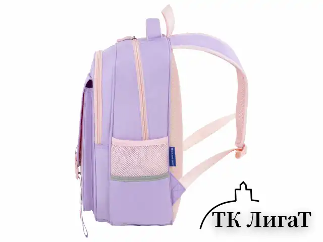 Рюкзак BRAUBERG SNAP, 2 отделения, 3 кармана, "Delicate lilac", 39х28х16 см, 272068