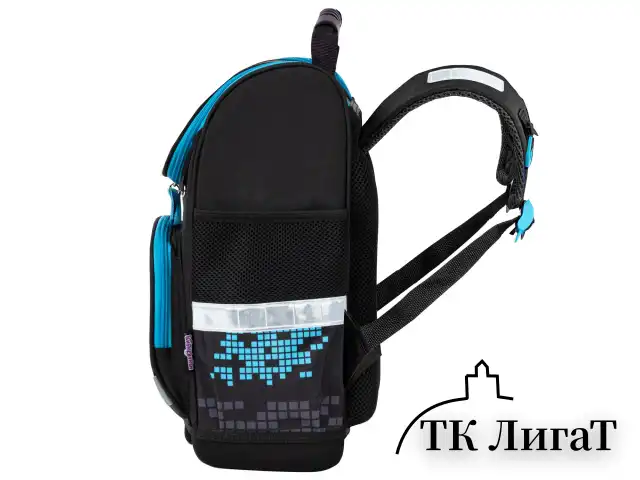 Ранец ЮНЛАНДИЯ WISE, 1 отделение, 3 кармана, устойчивое дно, "Sport game", 37x29х15 см, 272072