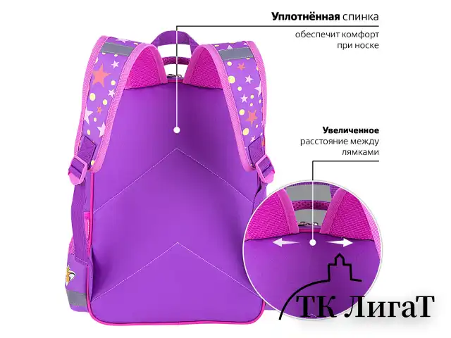 Рюкзак ПИФАГОР SCHOOL, 1 отделение, 3 кармана, "Corgi queen", 38x28х14 см, 272085
