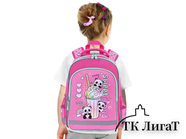Рюкзак ПИФАГОР SCHOOL, 1 отделение, 3 кармана, "Sweet mood", 38x28х14 см, 272086