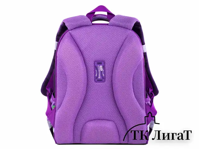 Ранец BRAUBERG KIDS START, 1 отделение, 2 кармана, "Sweet cheeks", велюровая панель, 35х26х13см, 272093