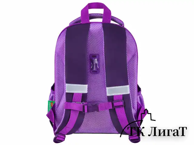 Ранец BRAUBERG KIDS START, 1 отделение, 2 кармана, "Sweet cheeks", велюровая панель, 35х26х13см, 272093