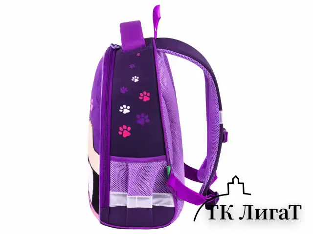 Ранец BRAUBERG KIDS START, 1 отделение, 2 кармана, "Sweet cheeks", велюровая панель, 35х26х13см, 272093