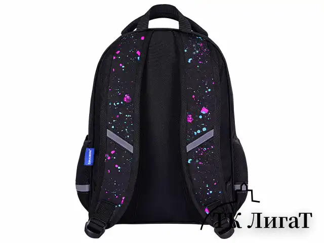 Рюкзак BRAUBERG OPTIMA, 2 отделения, с брелоком, "Butterfly catcher", СВЕТЯЩИЙСЯ, 36х27х18 см, 272097
