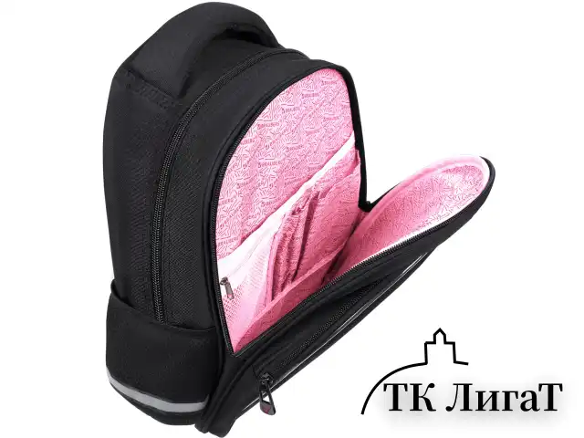 Рюкзак BRAUBERG OPTIMA, 2 отделения, с брелоком, "Butterfly catcher", СВЕТЯЩИЙСЯ, 36х27х18 см, 272097