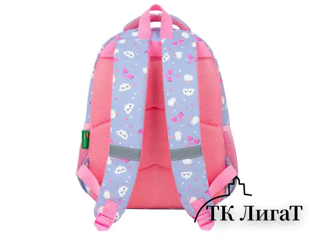 Рюкзак BRAUBERG KIDS SET, с пеналом в комплекте, 2 отделения, "Rainbow clouds", 37x28x16 см, 272100