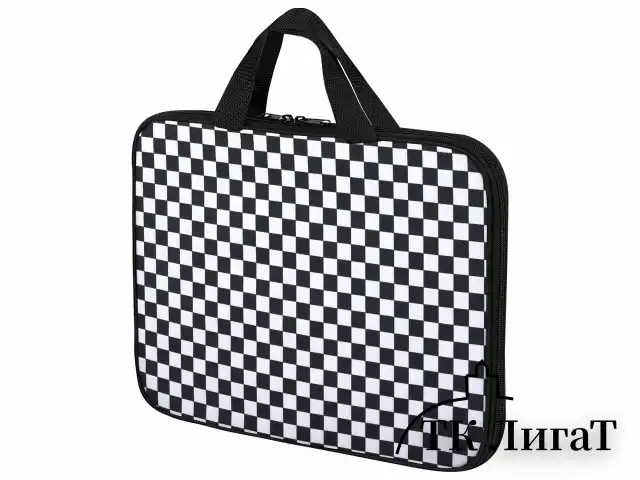 Папка на молнии с ручками BRAUBERG А4, 1 отделение, полиэстер, 20 мм, "Black and white", 272172