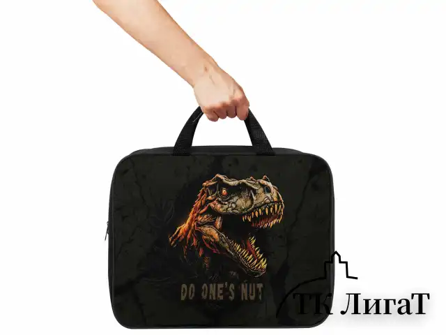 Папка на молнии с ручками BRAUBERG А4, 1 отделение, полиэстер, 80 мм, "Dino attack", 272179