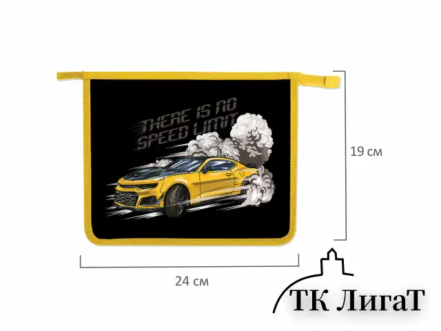 Папка для тетрадей ПИФАГОР А5, 1 отделение, пластик, на молнии, Extreme speed, 272197