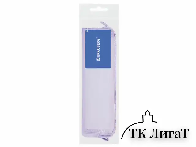 Пенал-тубус BRAUBERG, сетка, 22х5х5 см, фиолетовый, 272236