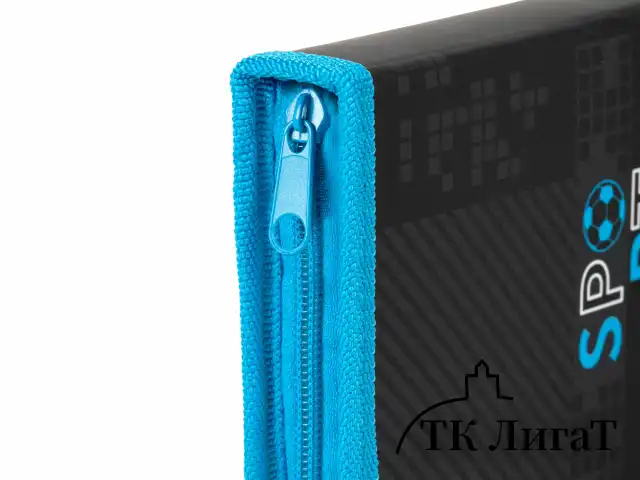 Пенал ЮНЛАНДИЯ, 1 отделение, картон с эффектом soft-touch, 19х11 см, "Sport game", 272262