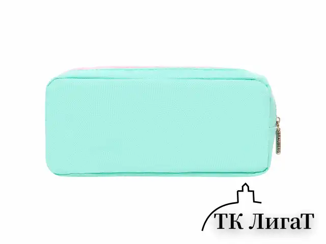 Пенал мягкий BRAUBERG PASTEL, 2 отделения, мятный, 21х9,5х5 см, 272275
