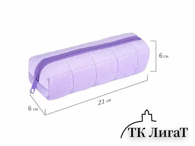 Пенал BRAUBERG, мех, 21х6х6 см, фиолетовый, 272280