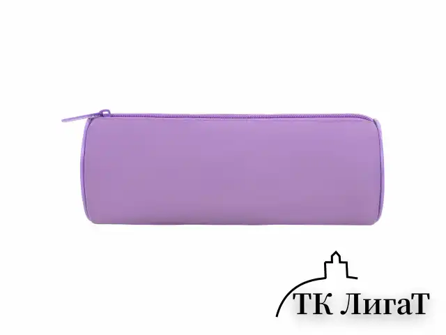 Пенал-тубус BRAUBERG, с эффектом Soft Touch, мягкий, пастельно-фиолетовый, 22х8 см, 272301