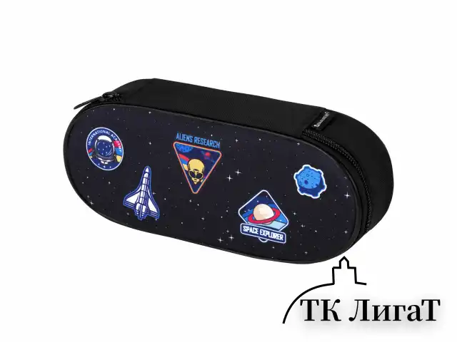 Пенал-футляр BRAUBERG, 1 отделение, органайзер, полиэстер, 22x9х5 см, "Open space", 272313