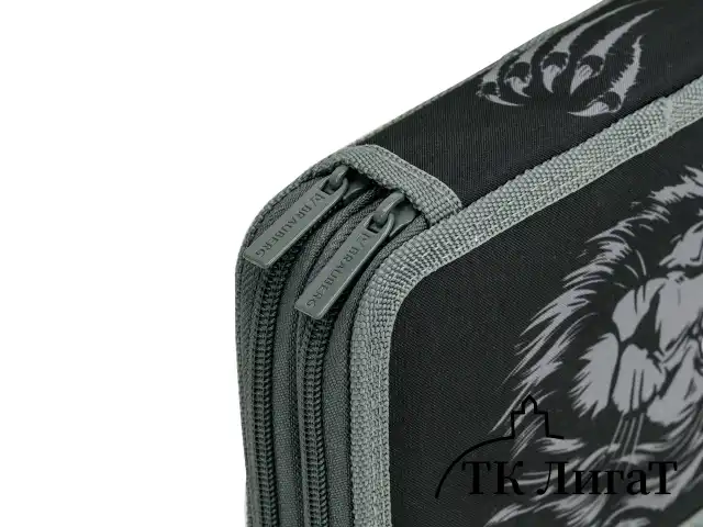 Пенал BRAUBERG, 2 отделения, полиэстер, 21х14 см, "Savage lion", 272331