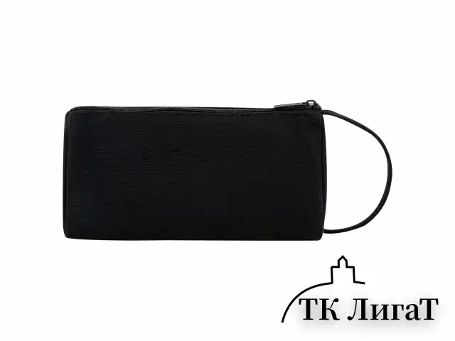 Пенал-косметичка BRAUBERG с ручкой, 1 откидная планка, полиэстер, 22x10х8 см, Black, 272339