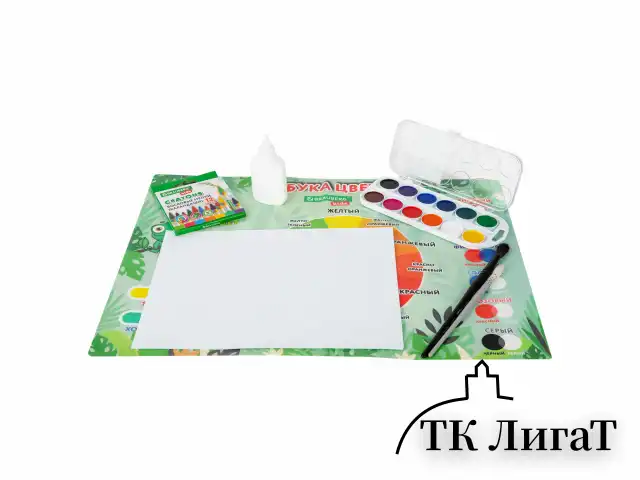 Настольное покрытие BRAUBERG KIDS для труда и творческих занятий, ПВХ, "Color map", 50х35 см, 272360
