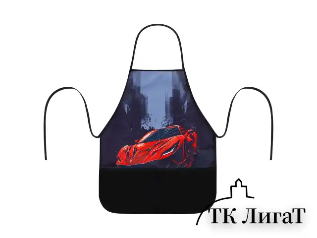 Набор для уроков труда BRAUBERG KIDS, клеенка ПВХ, накидка фартук с нарукавниками, "Red car", 272363
